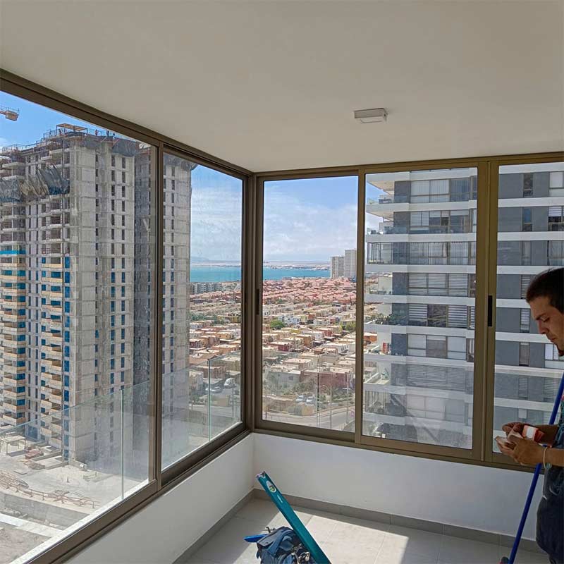 Cierre de balcones y terrazas en departamentos - Aluminios Aby